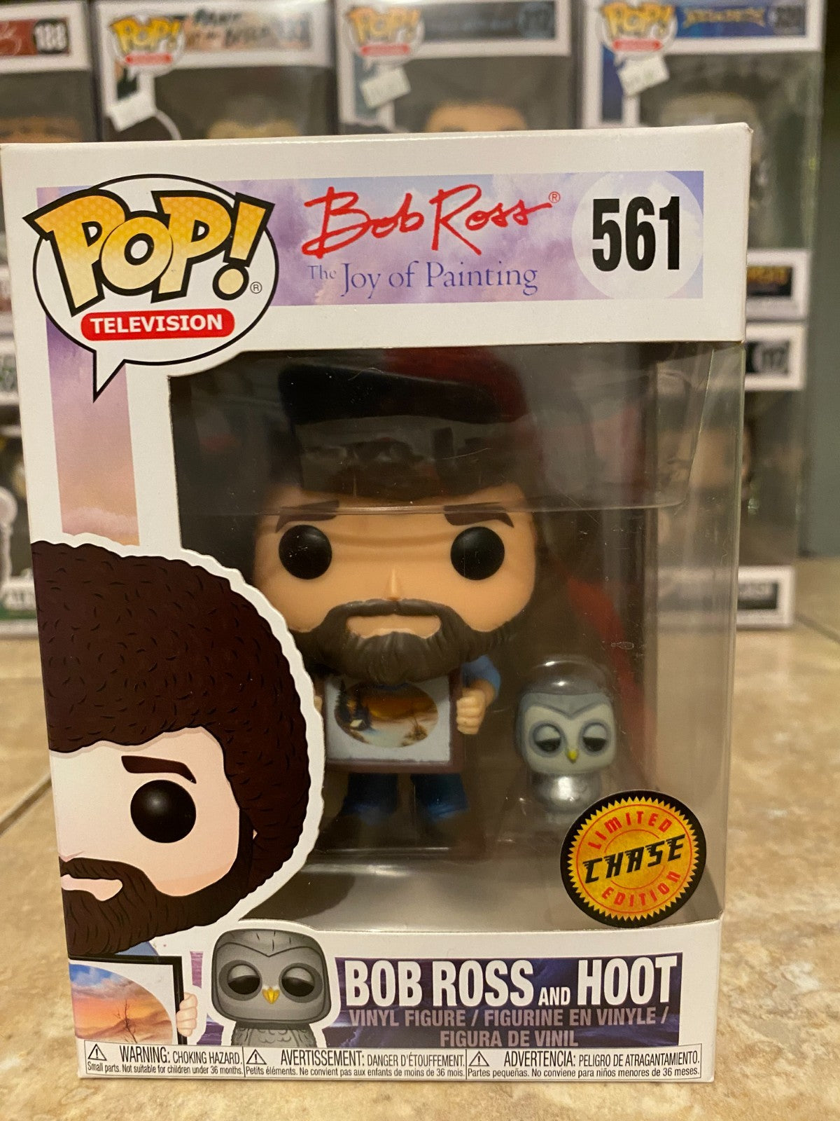 Funko Pop! Vinyl: Bob Ross (Chase) #559 w Protector