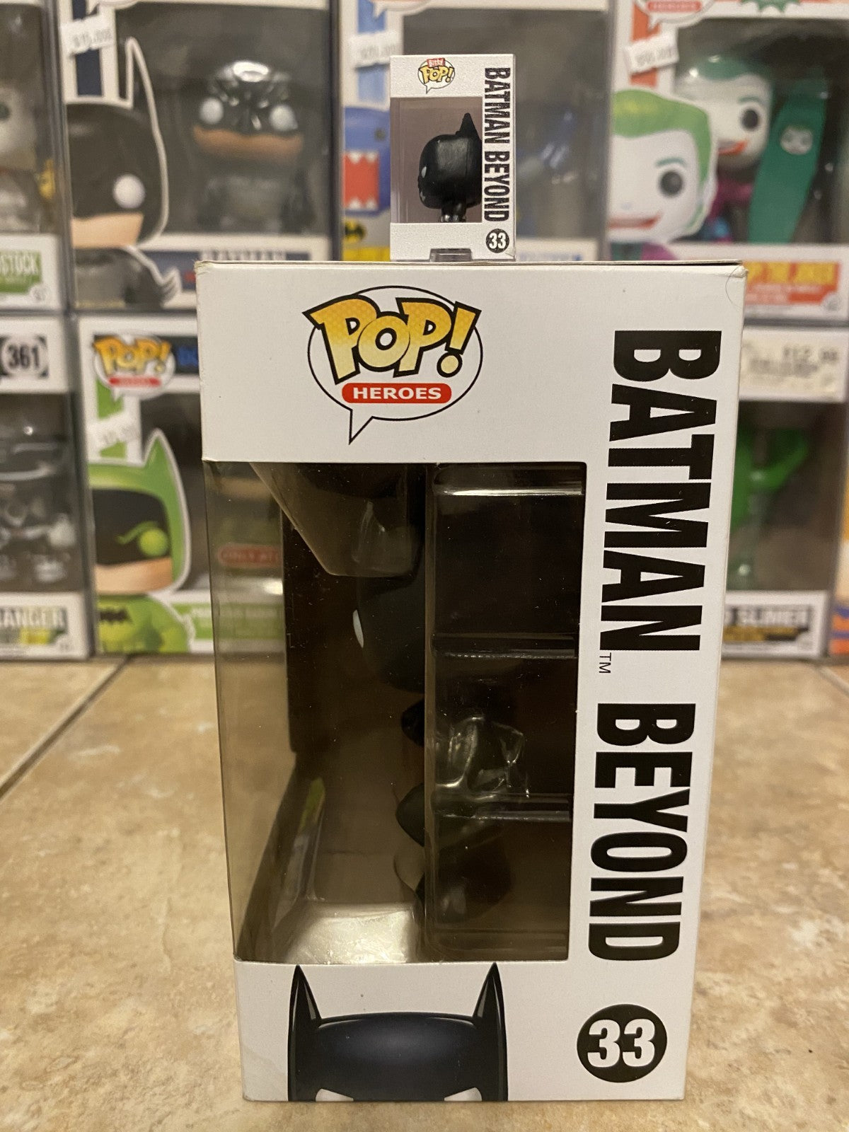 Funko Pop! Super Rare Batman Beyond Bitty Pop & #33 Funko w/Box Protector