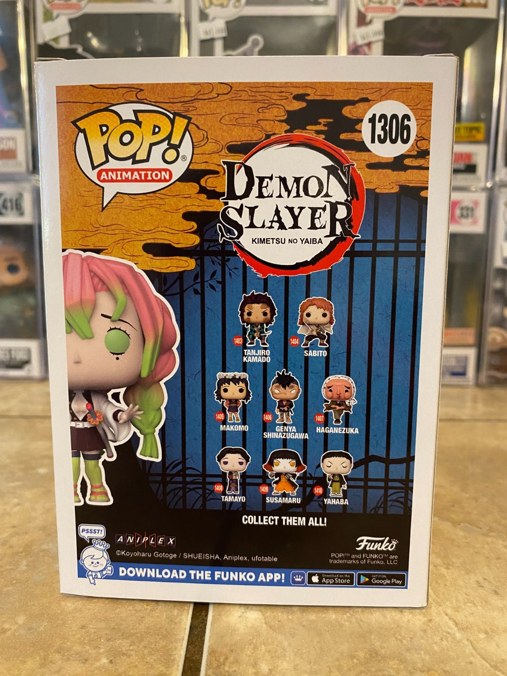Funko Pop! Demon Slayer Mitsuri #1306 Glow Fundom Exclusive with Protector