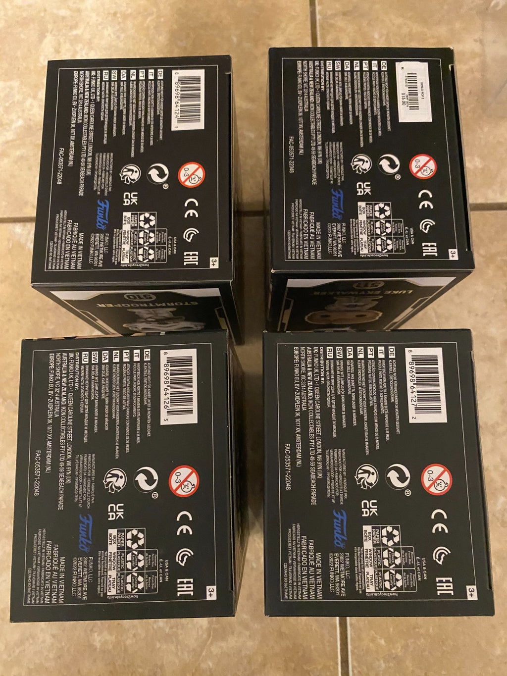 Funko Pop! Set Of 4 2022 Galactic Convention Exclusives Presale + Protectors