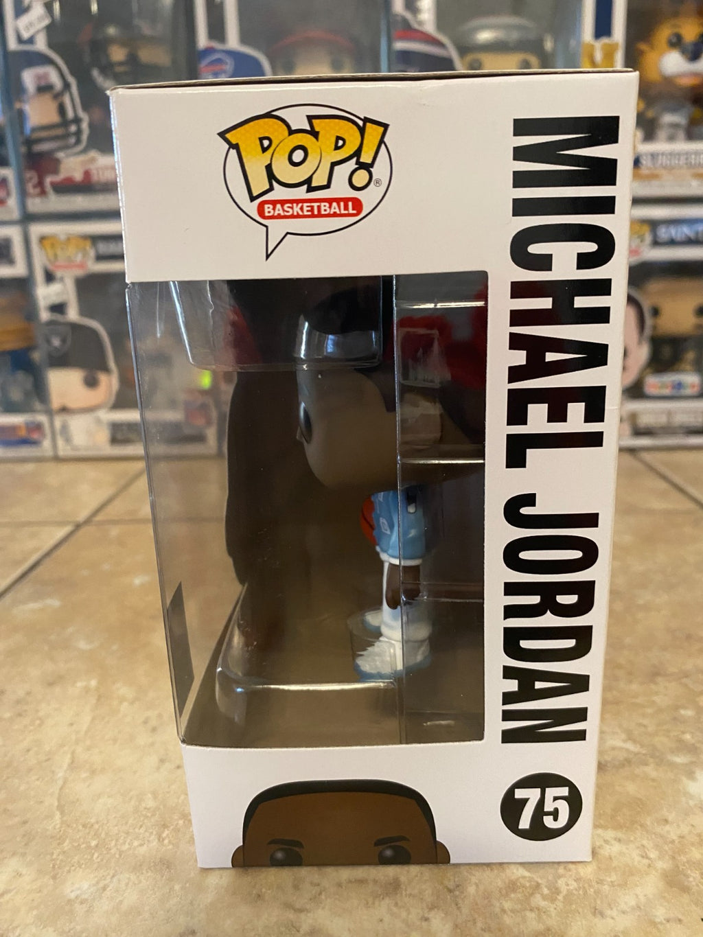 Funko POP! NBA Basketball #75 Michael Jordan UNC Warm Ups Figure w Protector