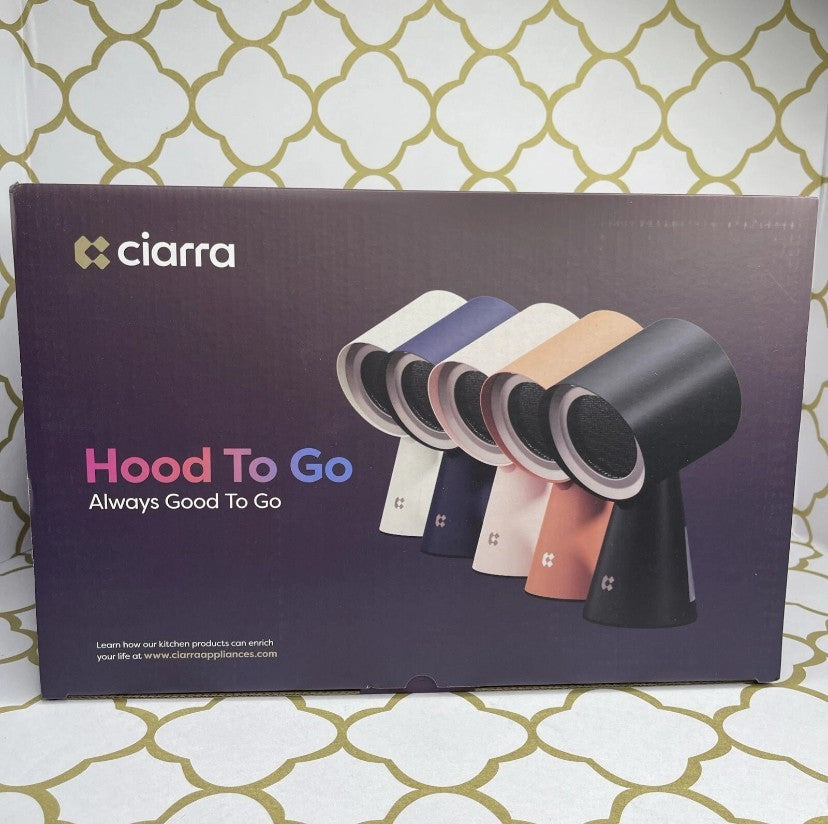 Black Ciarra HOOD TO GO Portable Mini Desktop Range Hood!!