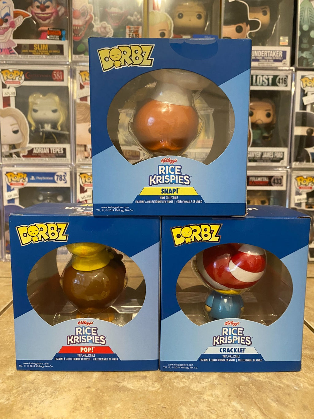 Dorbz Rice Krispie Full Set  Snap/Crackle/Pop.        Only 3000 Sets Made Ever