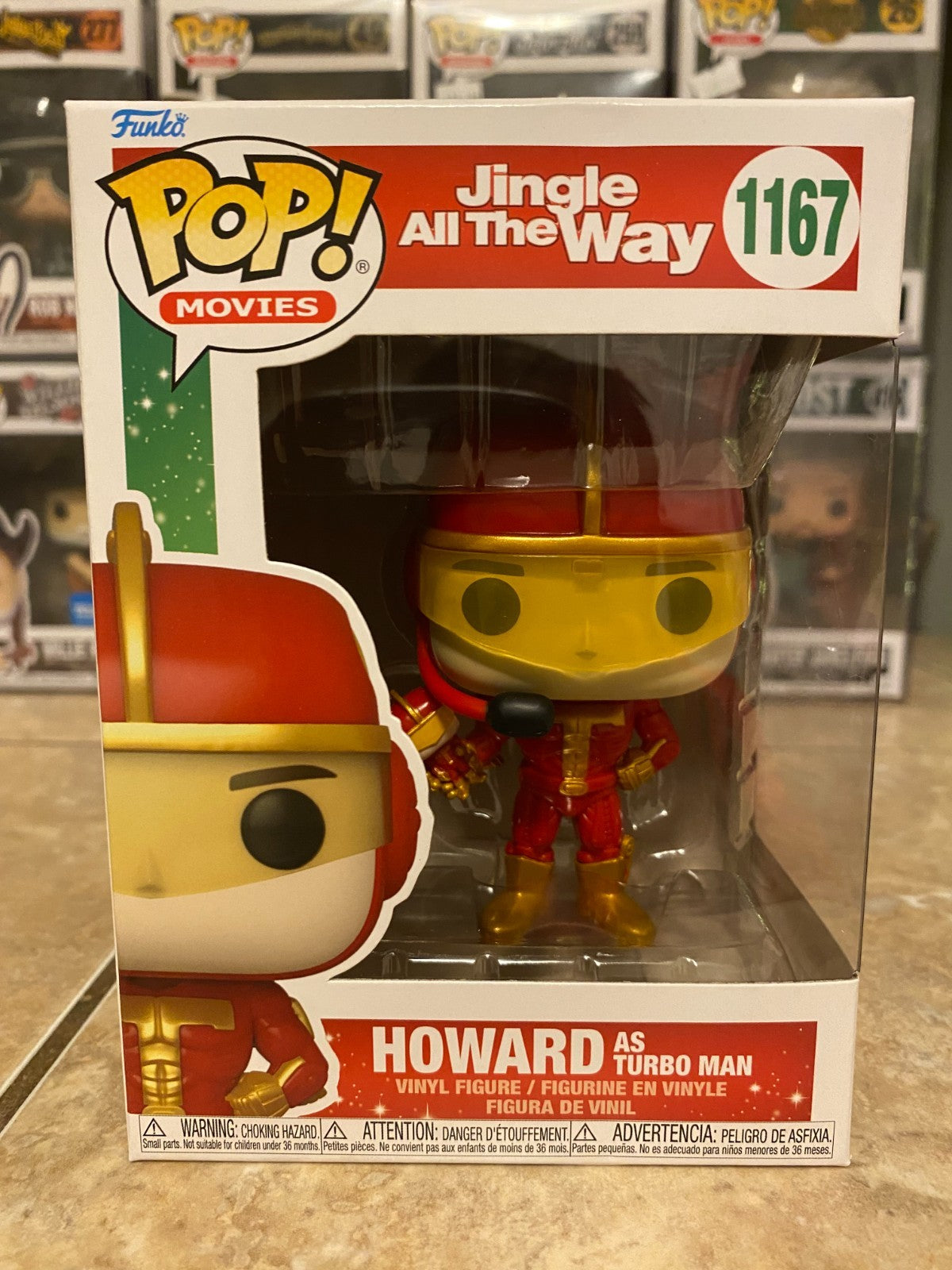Funko Pop! Movies Howard As Turbo Man #1167 Jingle All The Way 2021 w Protector