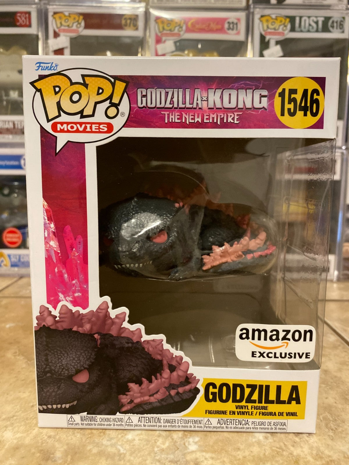 Godzilla Sleeping Funko Pop 1546 - Amazon Exclusive Kong Movie Collectible