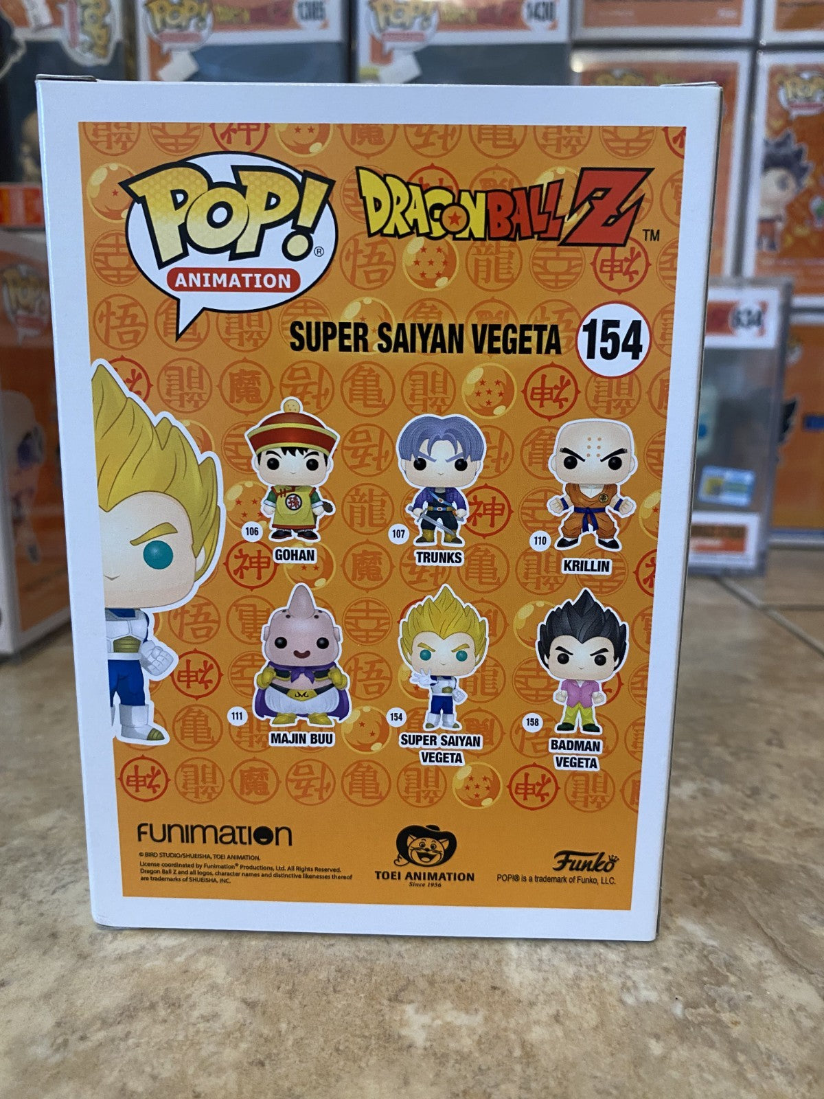Funko Pop Dragon Ball Z #154 Super Saiyan Vegeta AAA Anime Exclusive w Protector