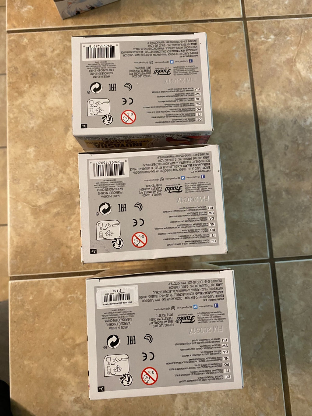 Funko Pop! Amine Inuyasha Set of 3 Sesshomaru, Inuyasha, Kagome w Protectors