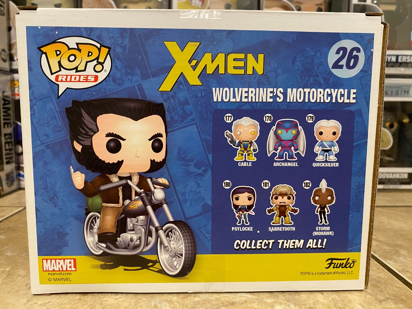 Funko Pop! Marvel X-Men Wolverine's Motorcycle #26 Vinyl Figure Marvel Exclusive