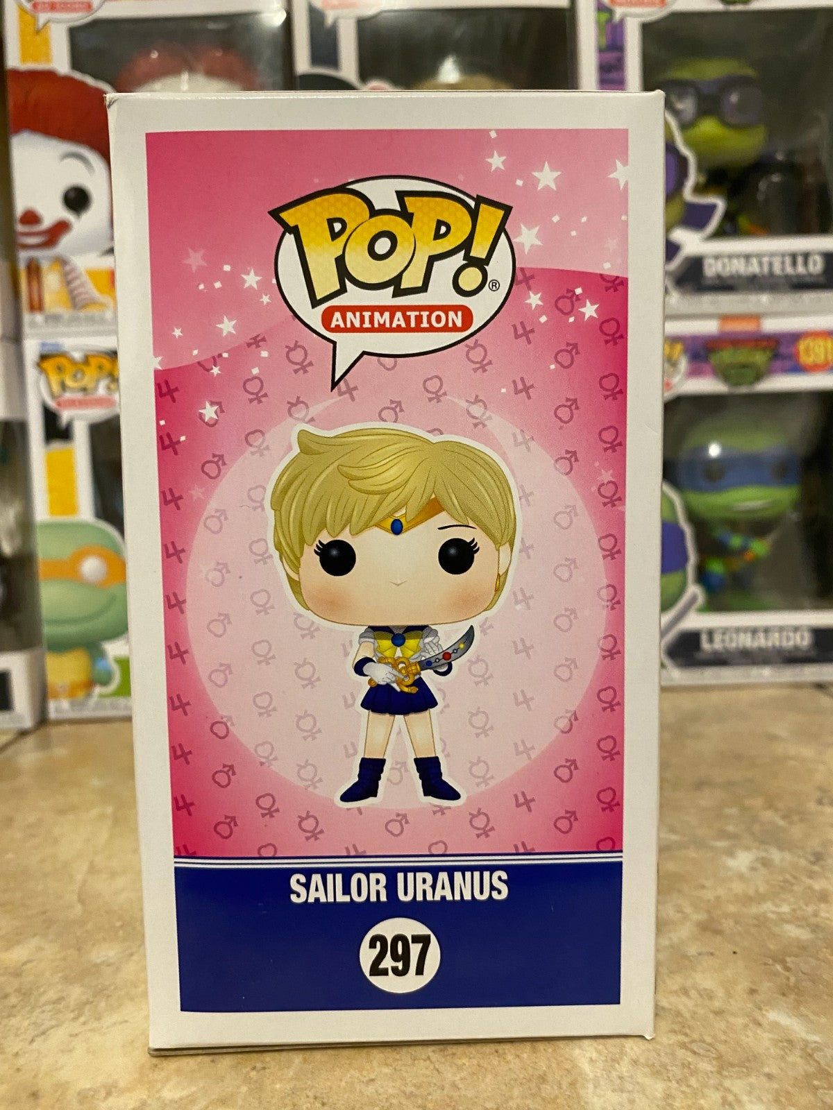 Funko Pop Animation Sailor Moon Sailor Uranus Vinyl Figure #297 w Protector