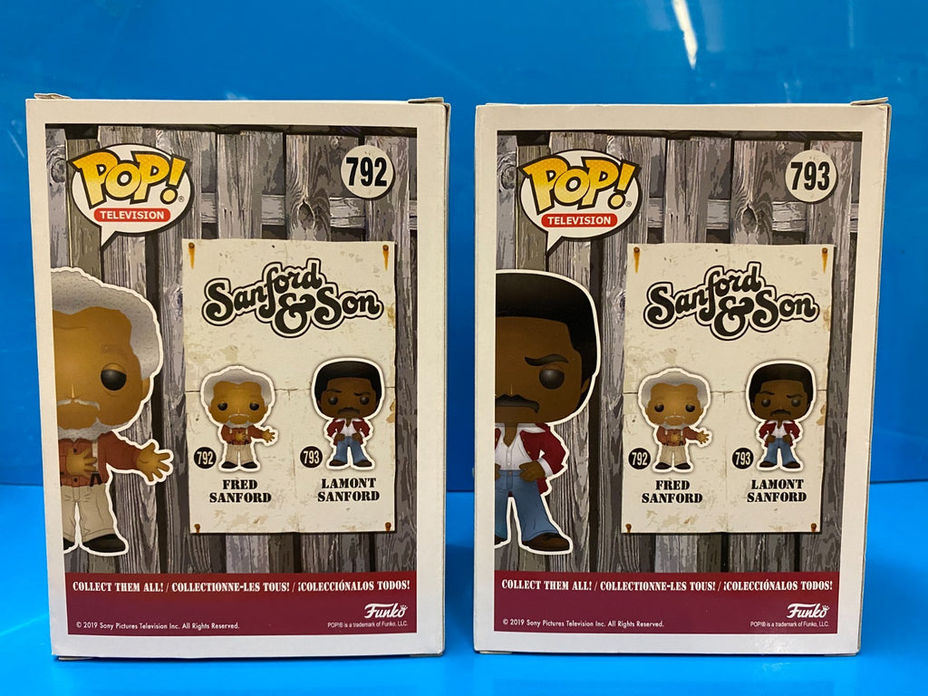 Vaulted Funko Pop: Sandford & Son #792 & #793 Set w Hard Protectors