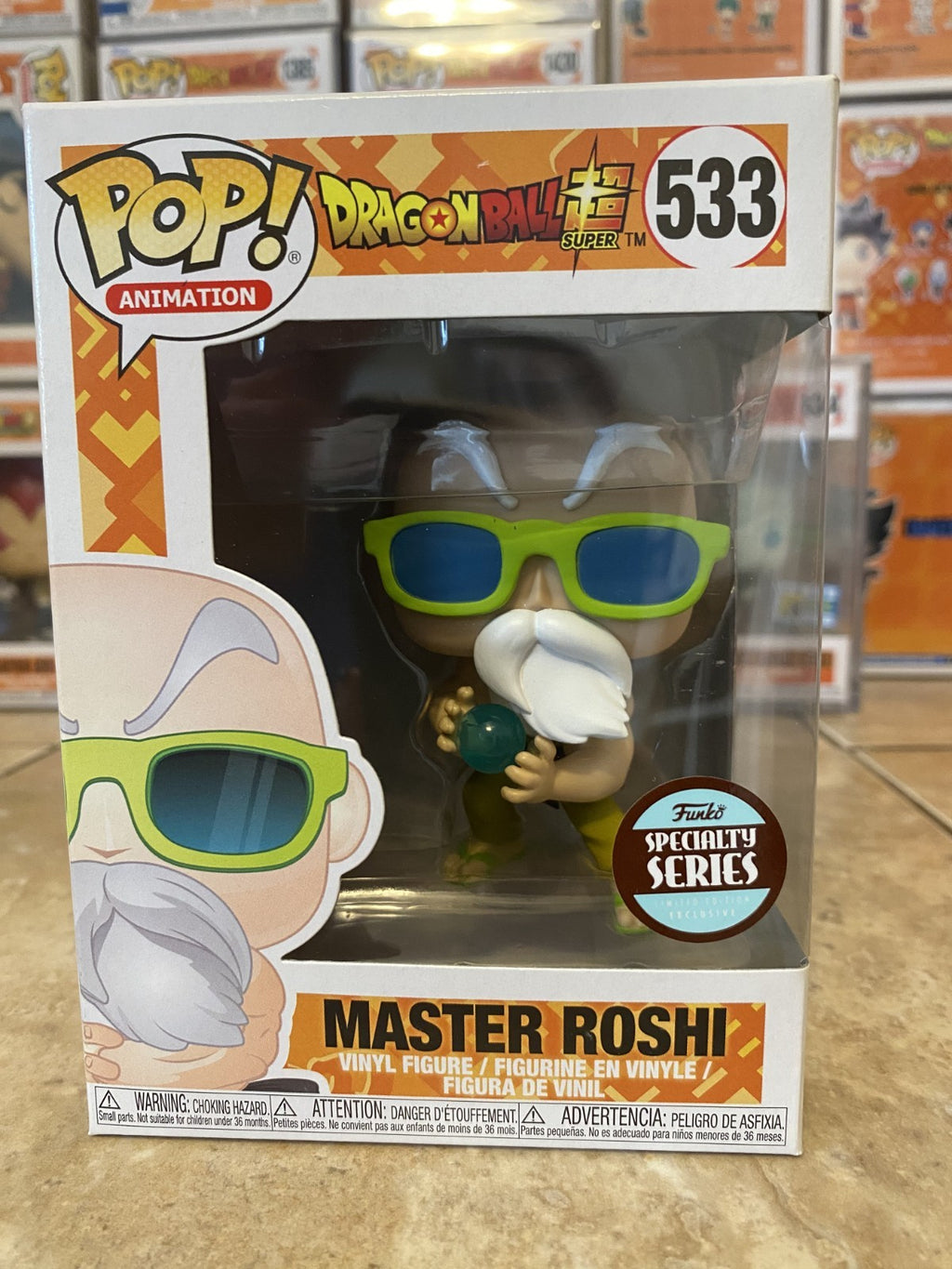 Funko Pop! Dragon Ball Super #533 Master Roshi Funko Exclusive w Protector