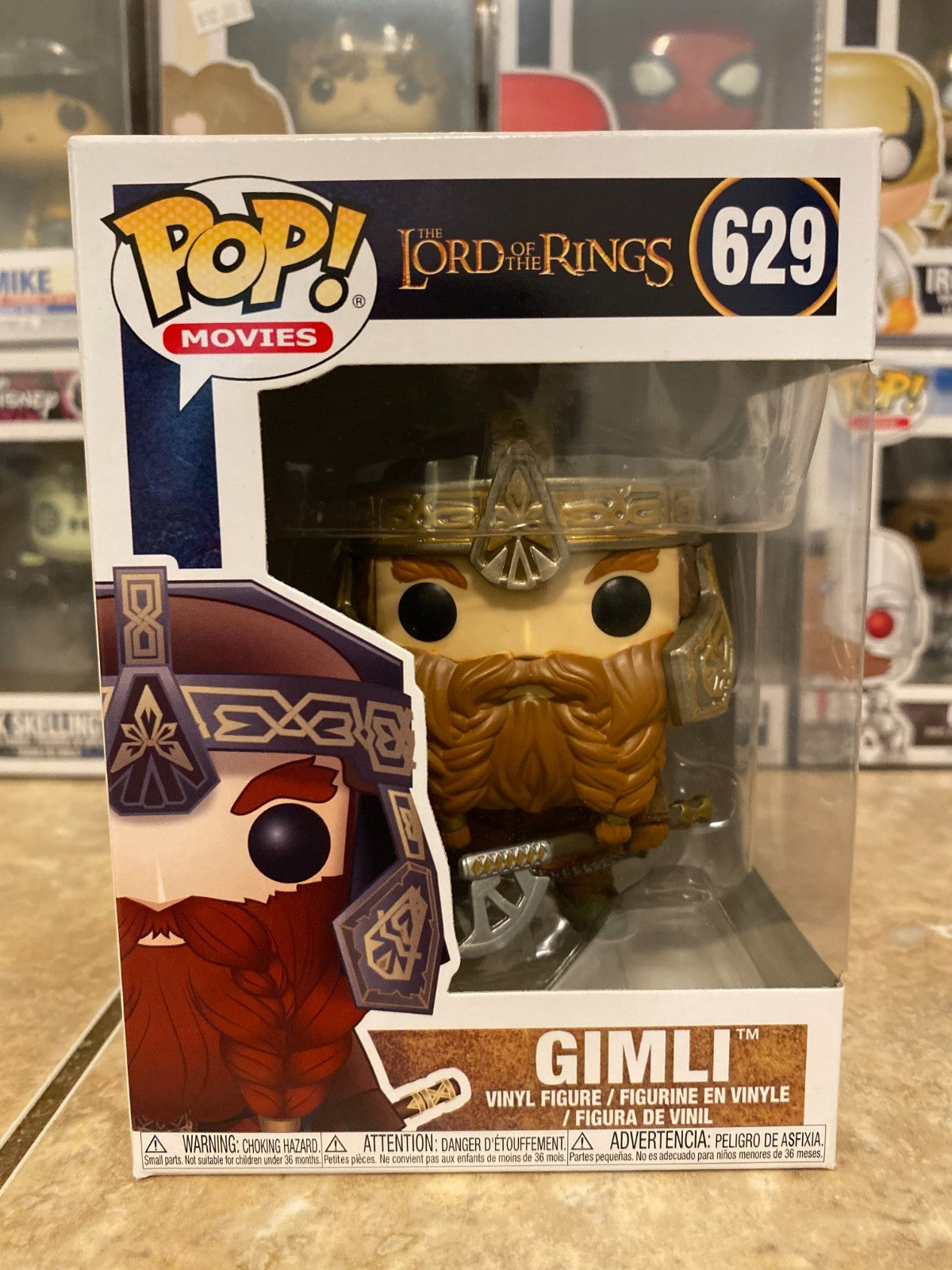 Funko Pop! LOrd of the Rings Gimli #629 w Protector