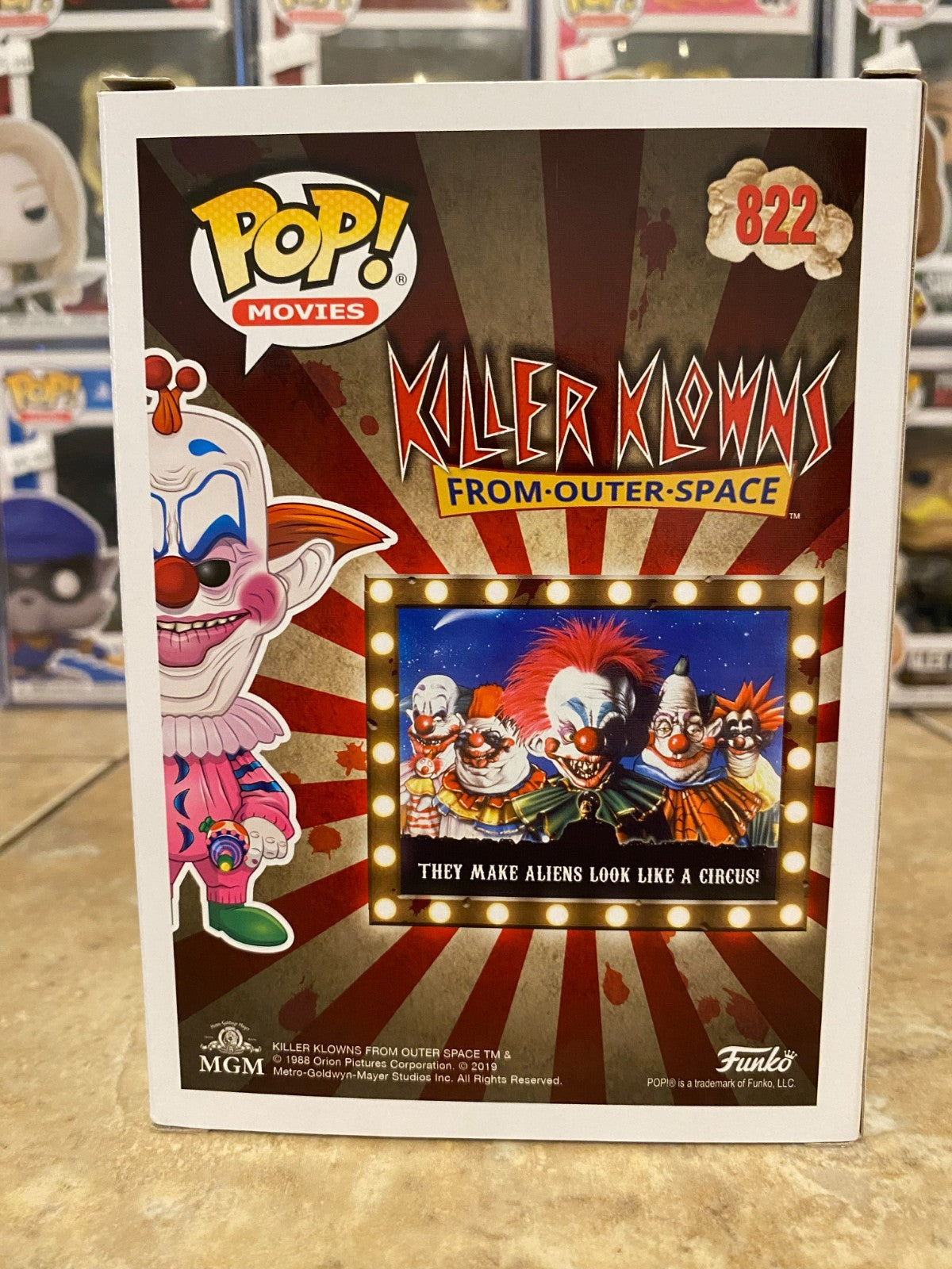 Funko Pop! SLIM Killer Klowns From Outer Space #822 2019 Fall Convention LE