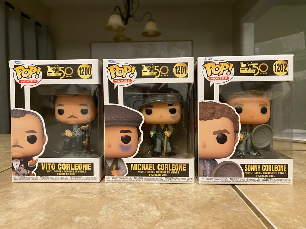 Funko Pop! The Godfather Vito, Michael, Sonny Corleone Lot of 3 w Protectors