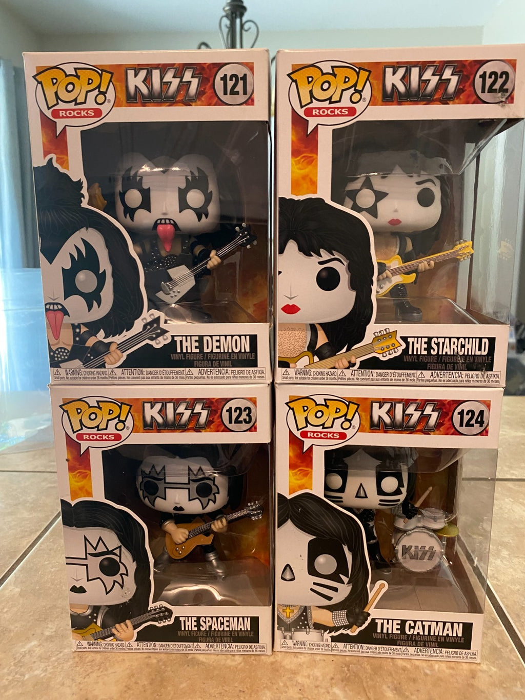 Funko Pop! Vinyl: Spaceman / Demon / Starchild / Catman 4 Piece Set