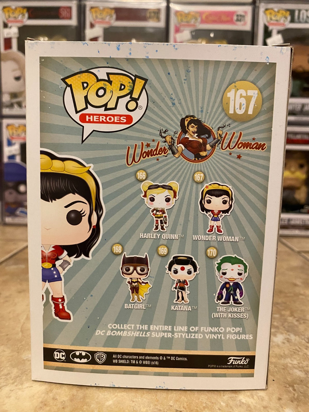 Funko POP! DC Comics Bombshell - Wonder Woman #167 - CHASE LE w Protector