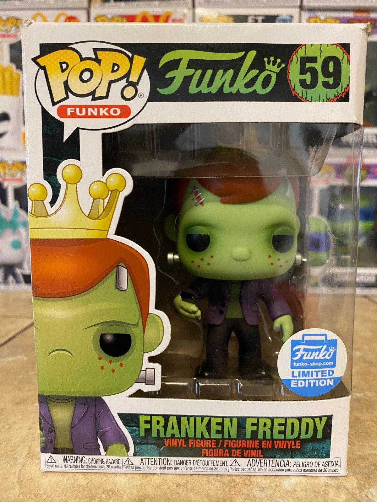 Funko Pop! Vinyl: Funko - Franken Freddy - Funko (Exclusive) #59 w Protector