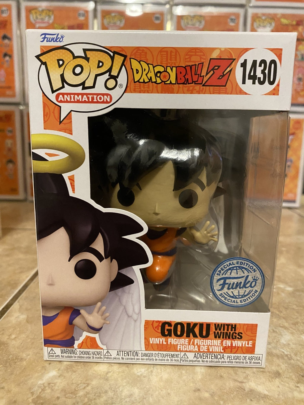Funko Pop! Dragon Ball Z #1430 Goku with Wings Funko Exclusive w Protector