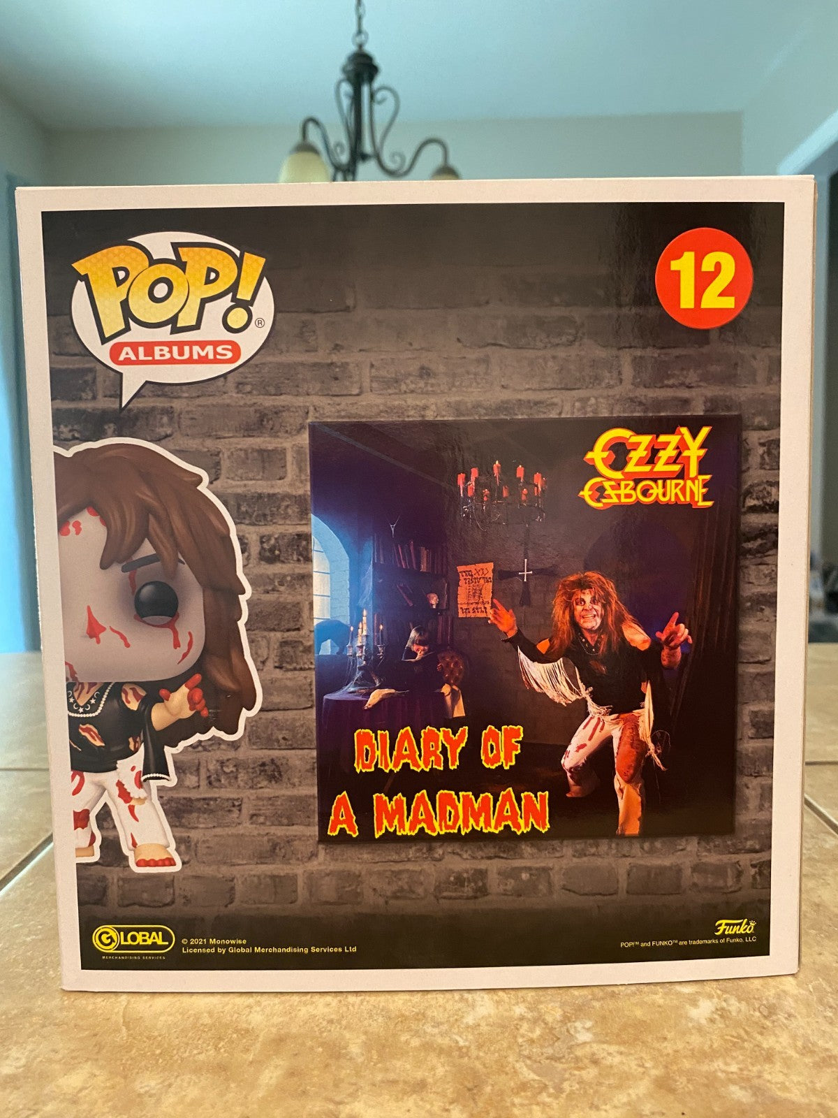Funko Pop! Rocks Ozzy Osbourne #12 Diary of a Madman Pop Albums Vinyl Figure