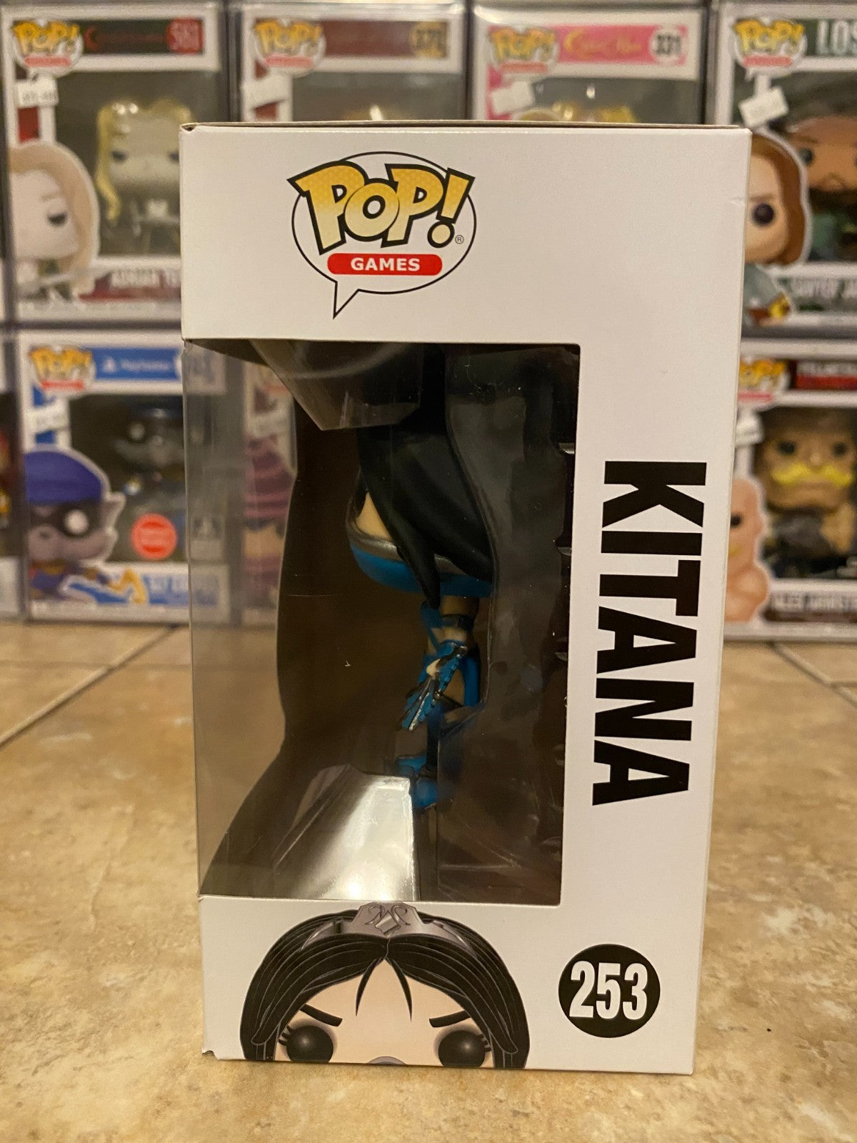 Funko Pop! Games Mortal Kombat X #253 Vaulted Kitana Vinyl Figure w Protector