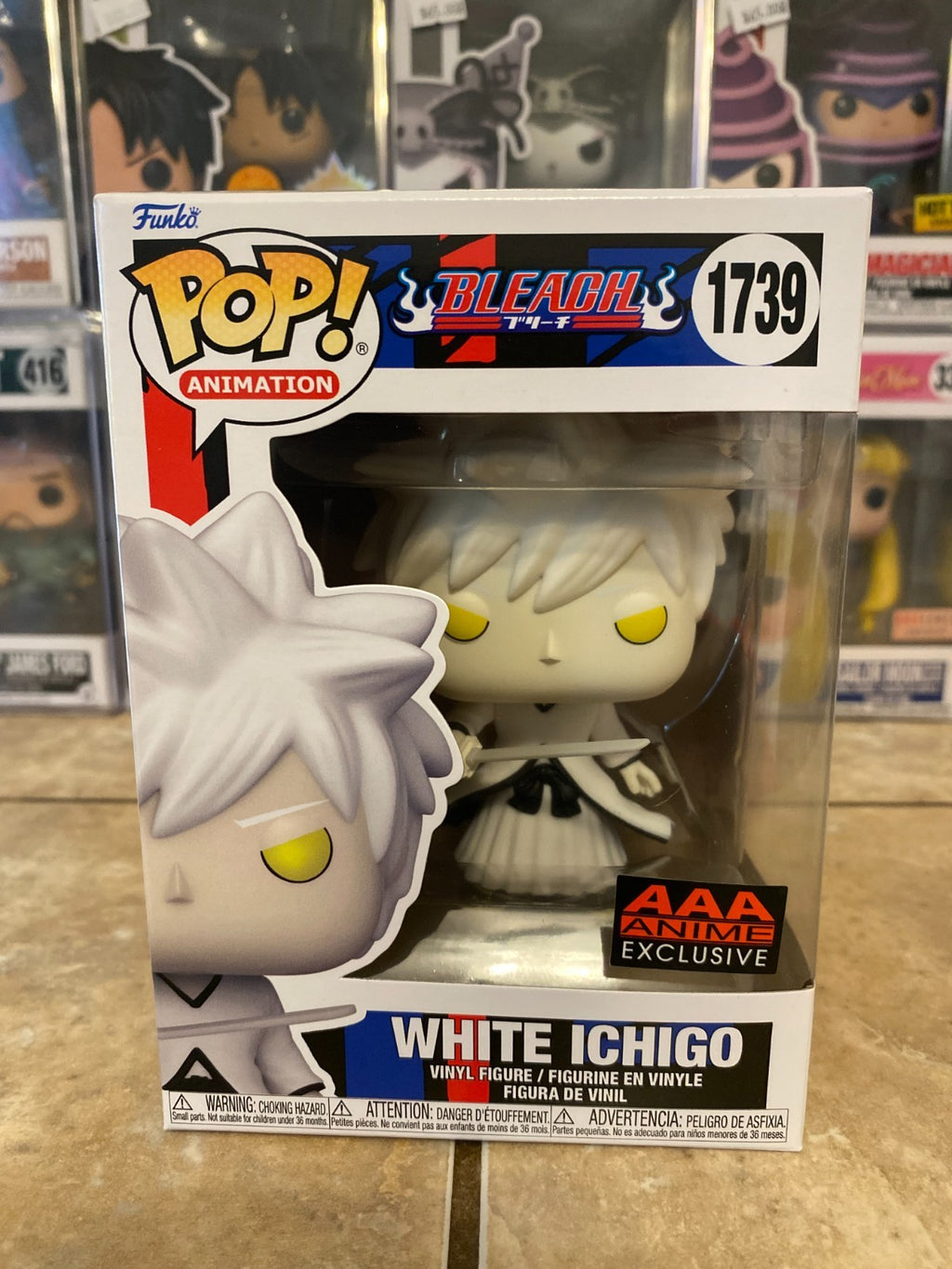 Funko Pop! Animation Bleach - White Ichigo Figure #1739 Exclusive w Protector