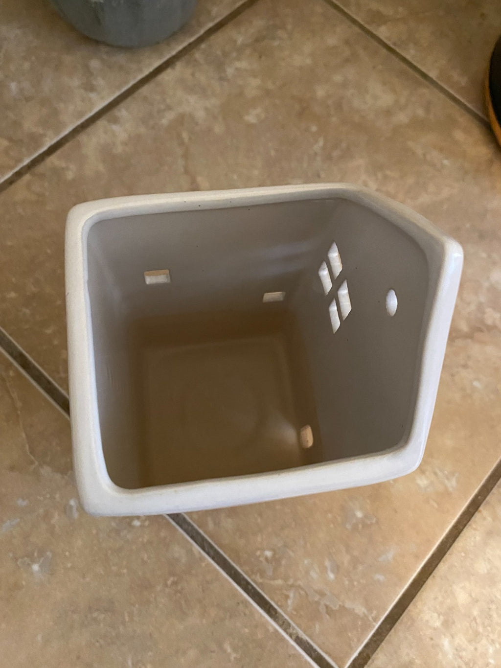 Wondershop Ceramic House-Shaped Tea Light Candle Holder