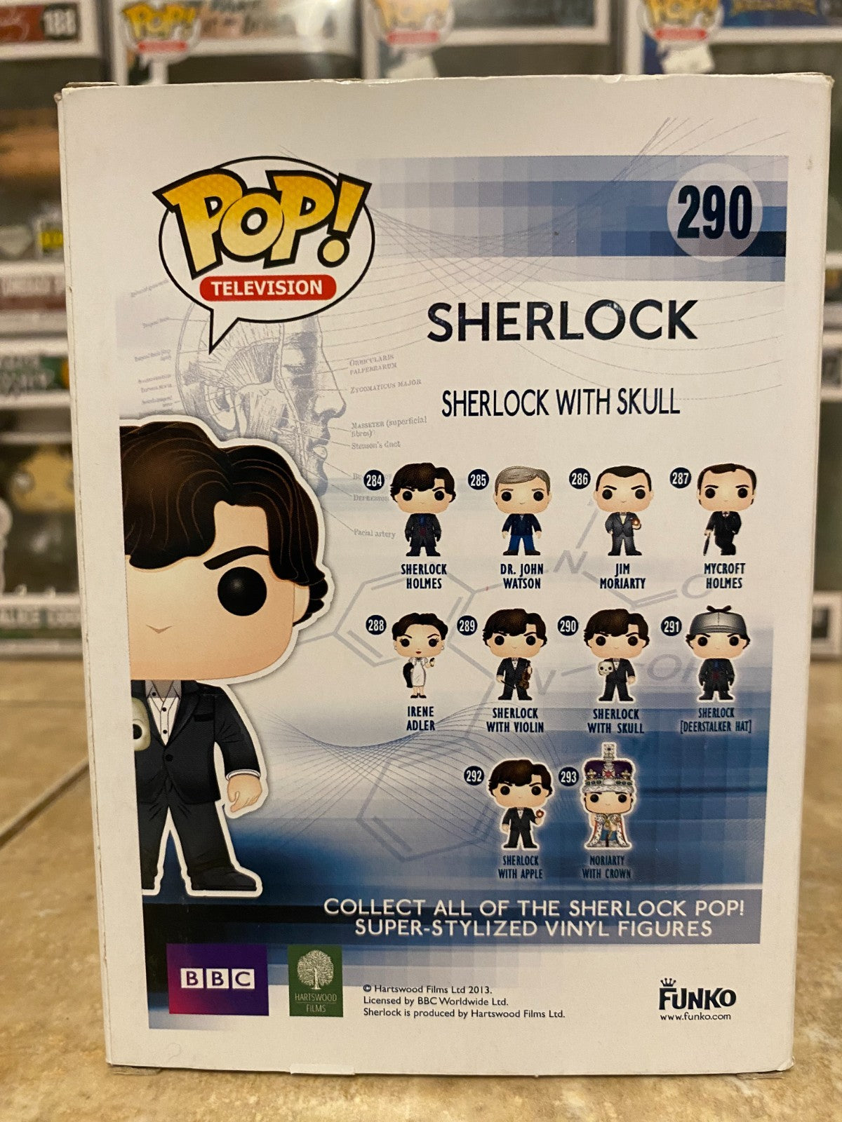 Funko Pop! Television - Sherlock Holmes (With Skull) #290 Hot Topic Exclusive