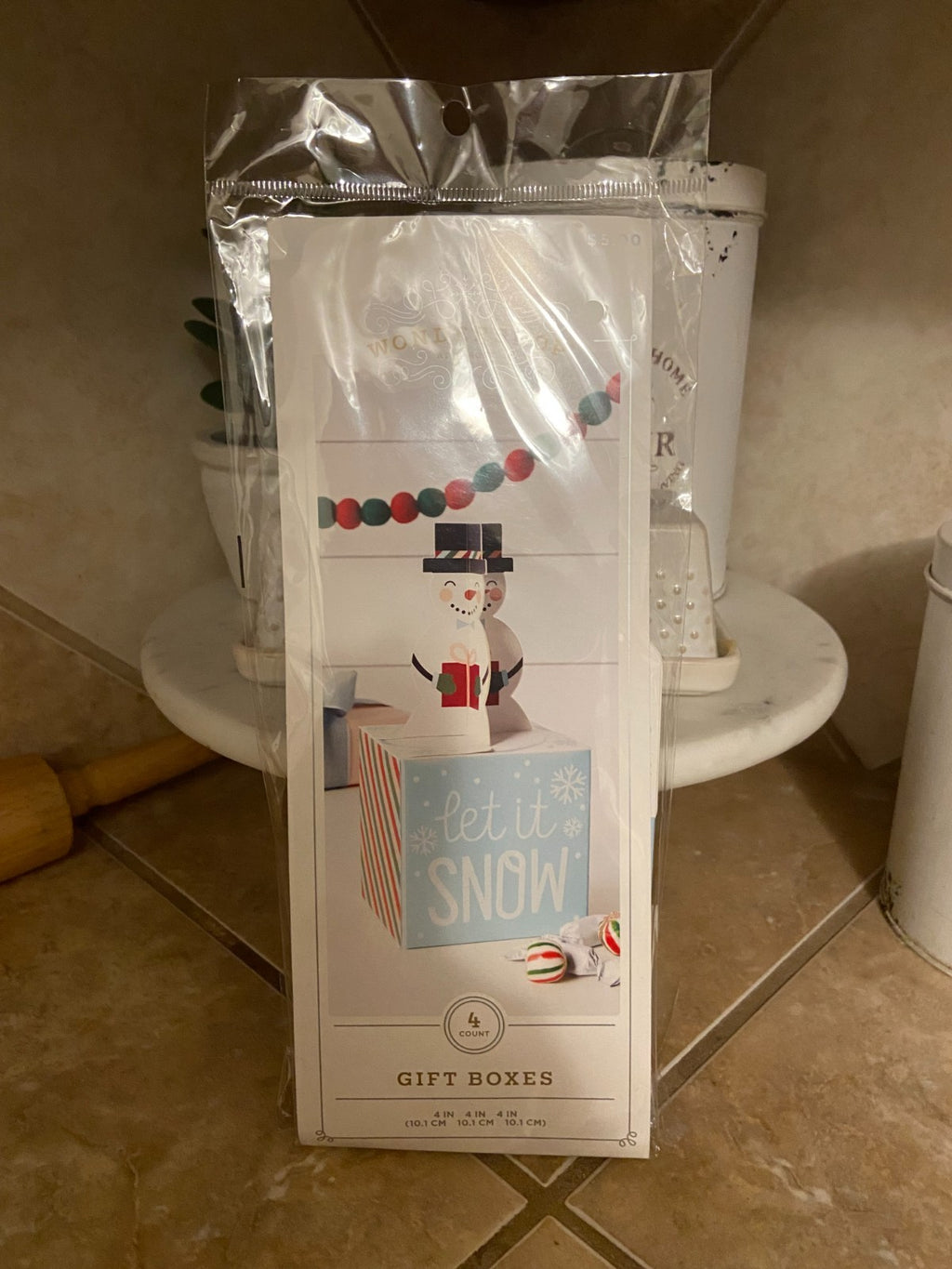 Wondershop Gift Boxes (Snowman) 4ct