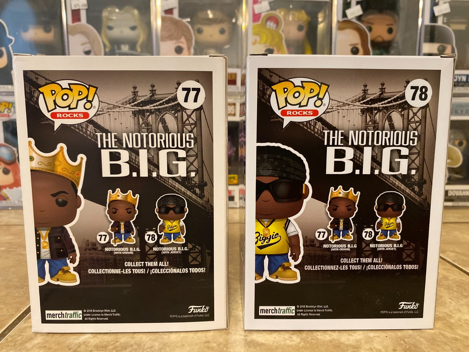 Funko Pop! Rocks: Notorious B.I.G. Set of 2 Figures w Protectors