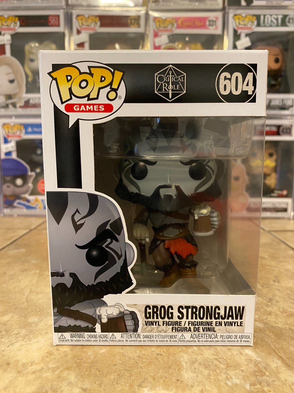 Funko Pop! Vinyl: Critical Role - Grog Strongjaw #604 w Protector