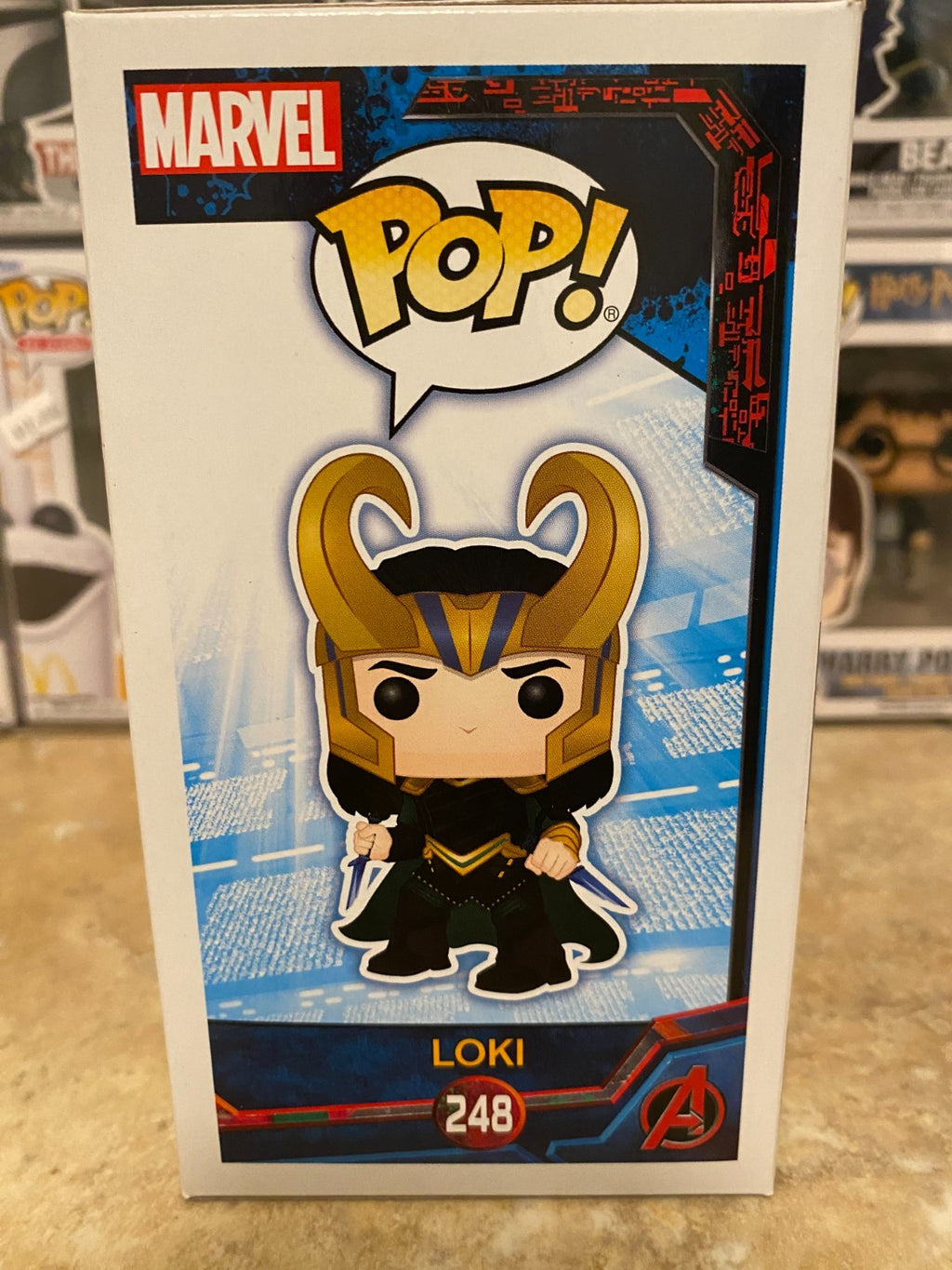 Funko Pop Loki Ragnarok #248 Marvel Collector Corps Exclusive w Protector