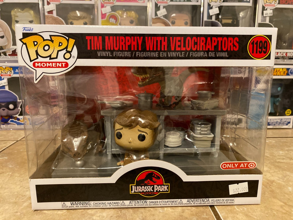 Funko Pop! Moments: Jurassic Park - Tim Murphy with Velociraptors - Target #1199