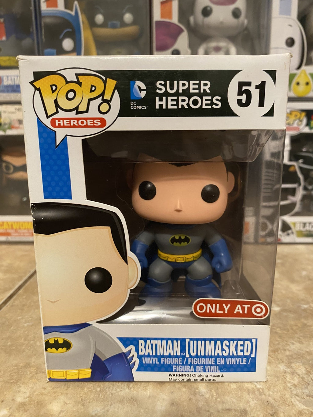 Funko Pop! Batman #51 (Unmasked) Target Exclusive w/Box Protector