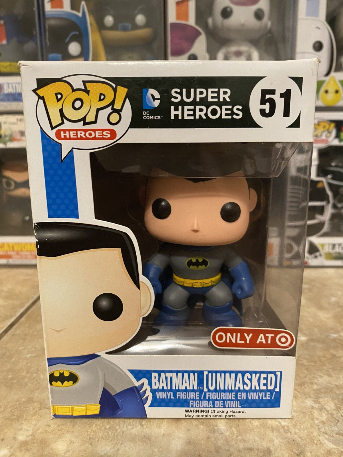 Funko Pop! Batman #51 (Unmasked) Target Exclusive w/Box Protector