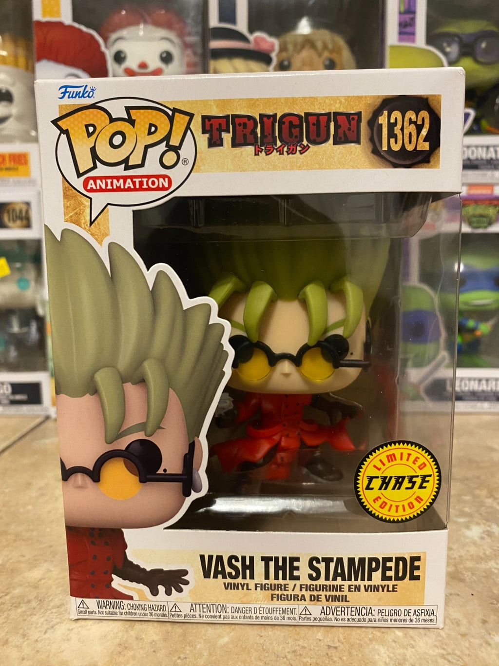 Funko Pop! Vinyl: Trigun - Vash the Stampede #1362 Chase Edition w Protector