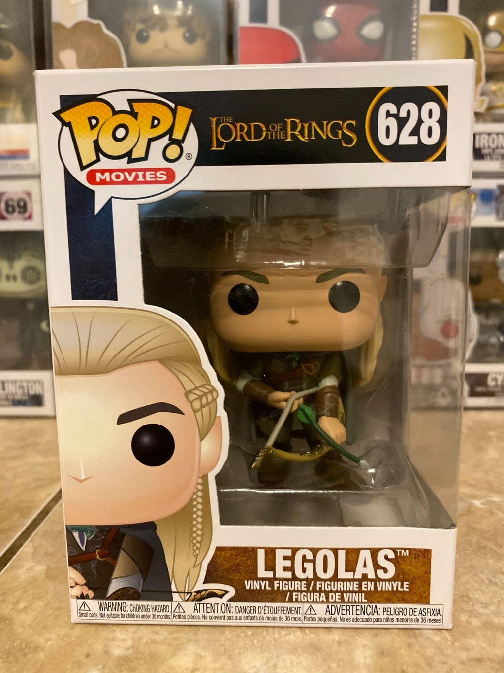 Funko Pop!  Movies: #628 LOTR Lord of The Rings LEGOLAS Vinyl Figure w Protector