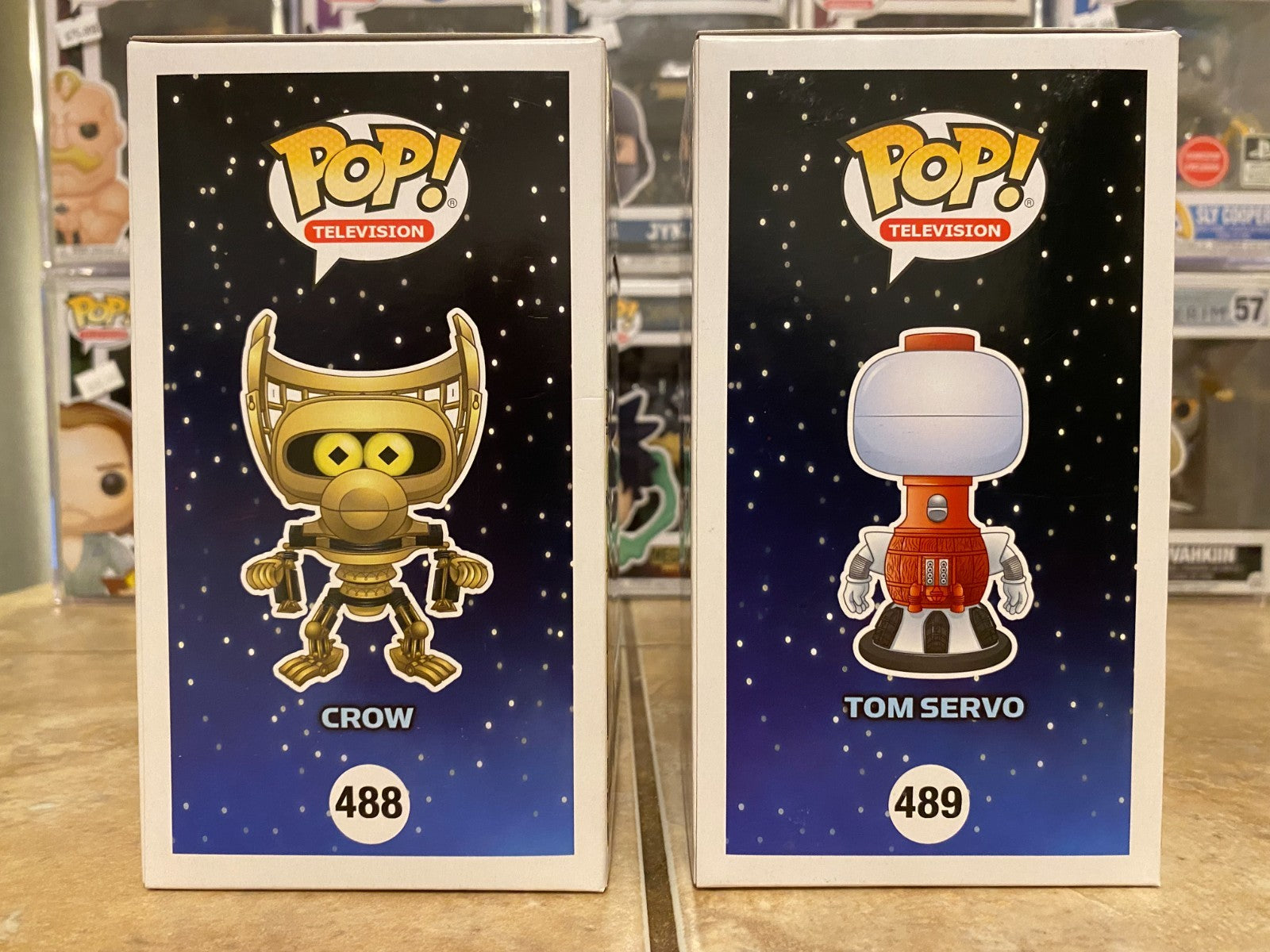 Funko Pop! Mystery Science Theater 3000 Set Of 2 Crow & Tom Swervo w Protectors