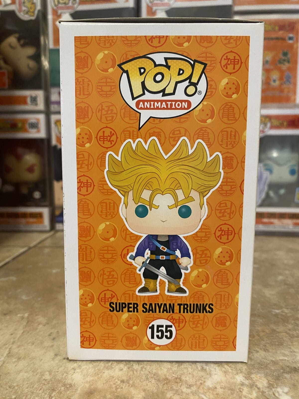 Funko Pop Dragon Ball Z Super Saiyan Trunks #155 2016 NYCC Exclusive w Protector