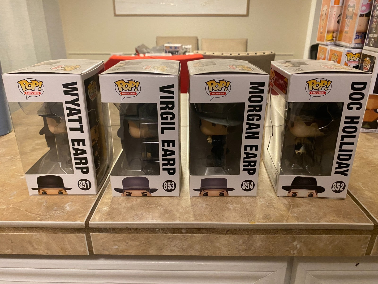 Tombstone 4pc Funko Set of Wyatt Earp, Doc Holliday, Morgan Earp, Virgil Earp