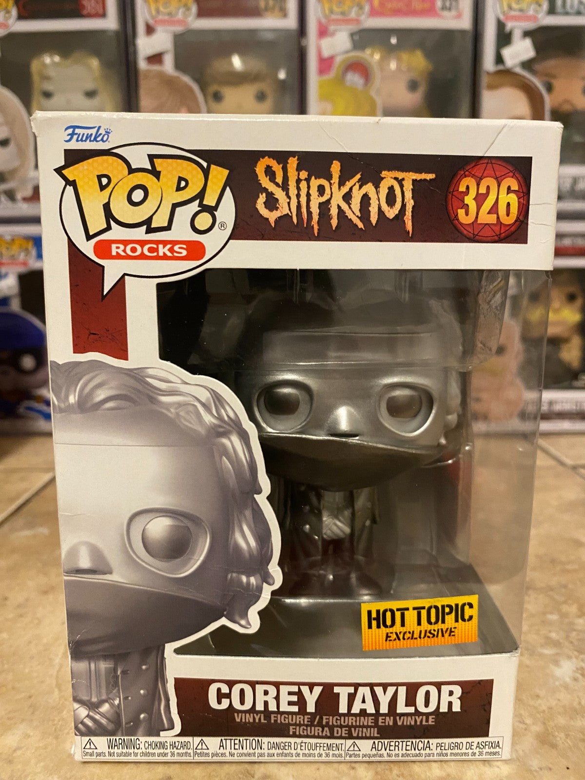 Funko POP! Slipknot Corey Taylor #326 ~ Hot Topic Exclusive (Box Damage)