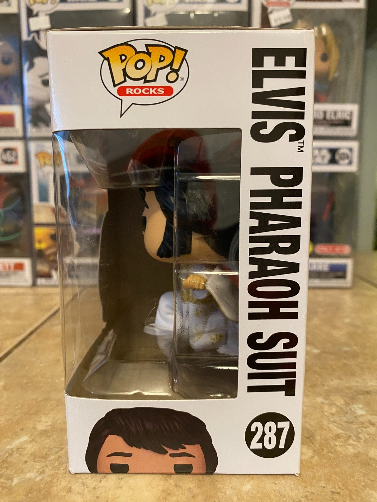 Funko POP! Rocks Elvis Presley in Pharaoh Suit #287 w Protector