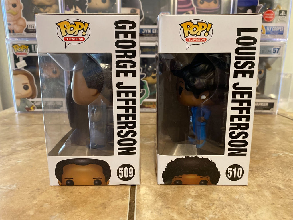 Funko Pop! 2018 Vaulted George & Louise Jefferson Set w Protectors