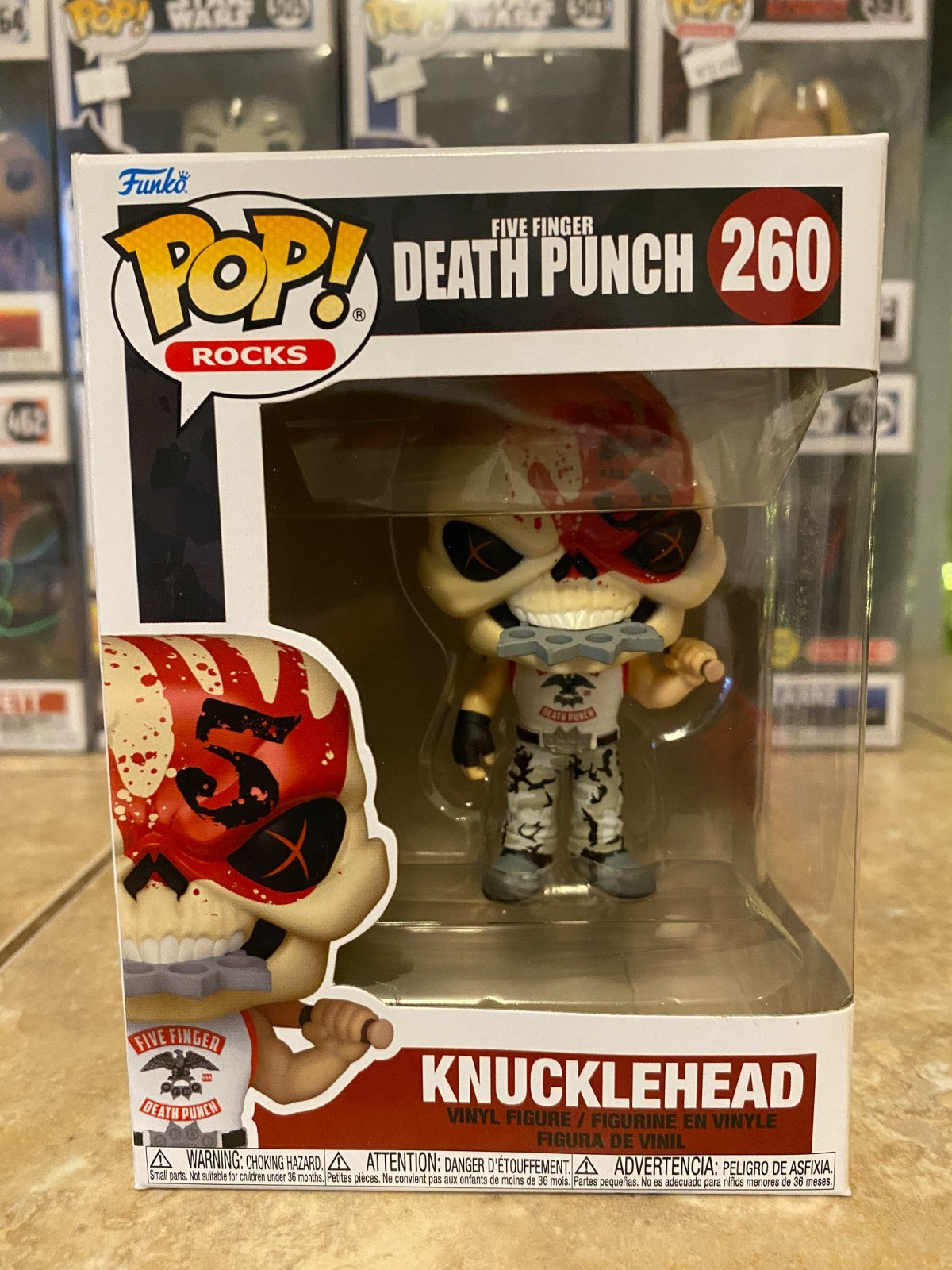 Funko Pop! Rocks Five Finger Death Punch Knucklehead #260 with Protector