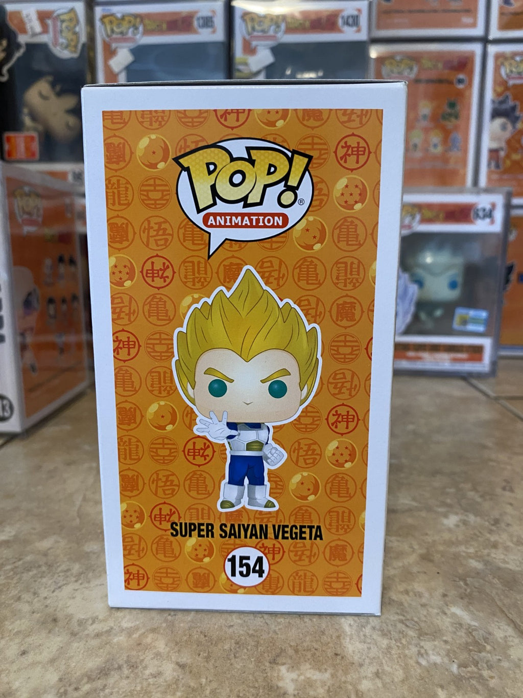 Funko Pop Dragon Ball Z #154 Super Saiyan Vegeta AAA Anime Exclusive w Protector