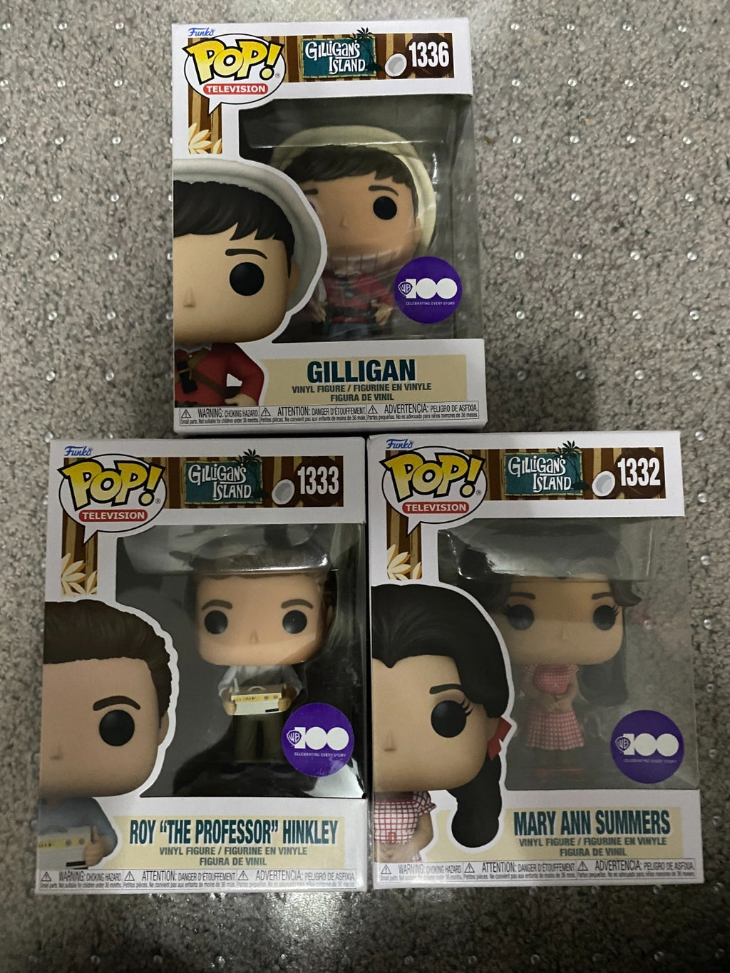 Funko Pop! TV Gilligan's Island GILLIGAN, MARY ANN & THE PROFESSOR - Set of 3