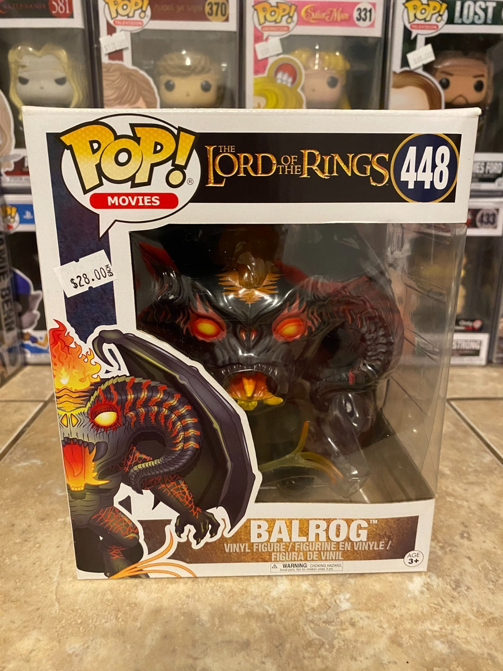 Funko Pop! Vinyl Super 6 in: The Lord of the Rings - Balrog #448