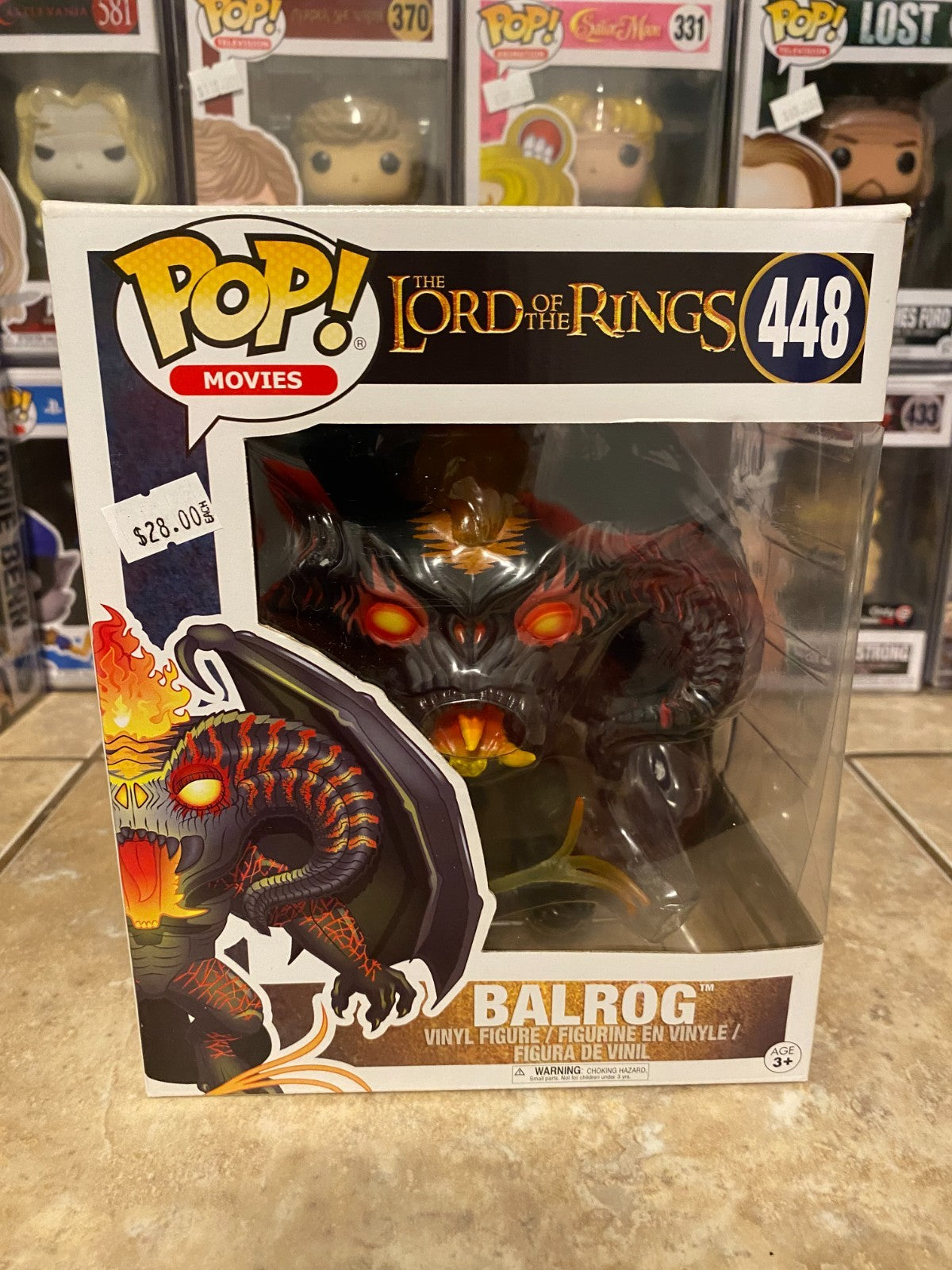 Funko Pop! Vinyl Super 6 in: The Lord of the Rings - Balrog #448