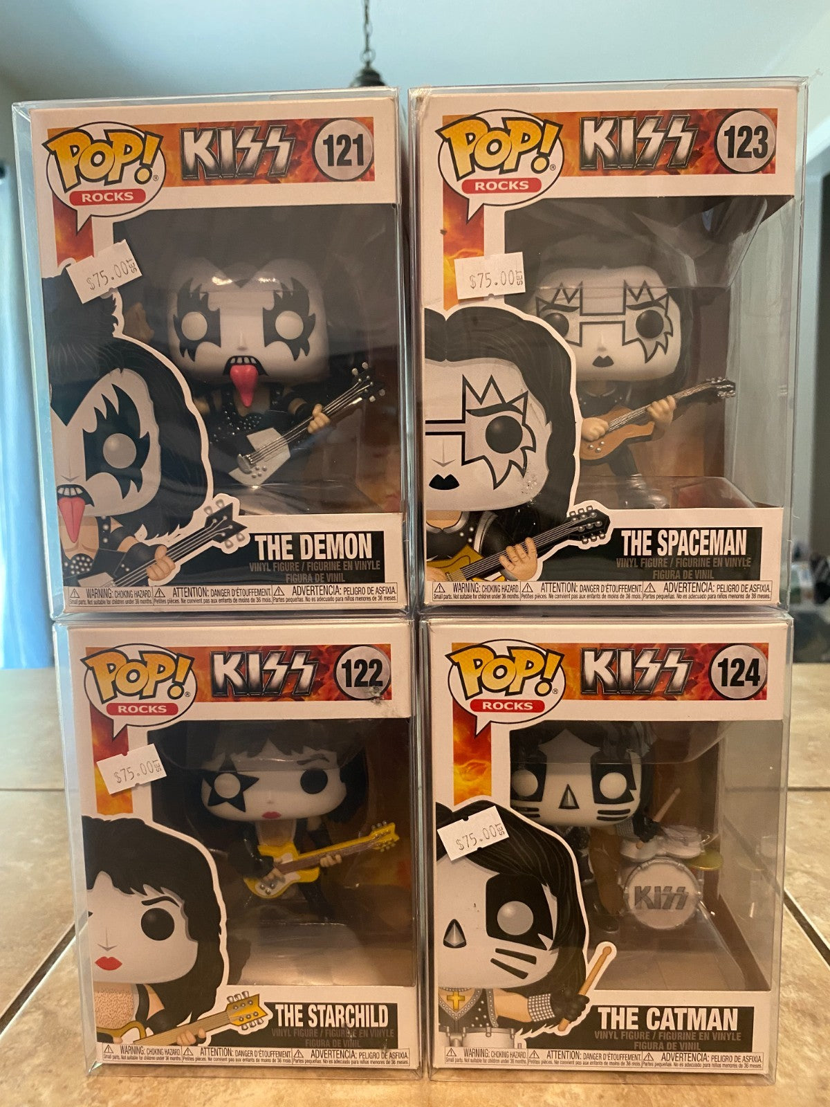 Funko Pop! Vinyl: Spaceman / Demon / Starchild / Catman 4 Piece Set