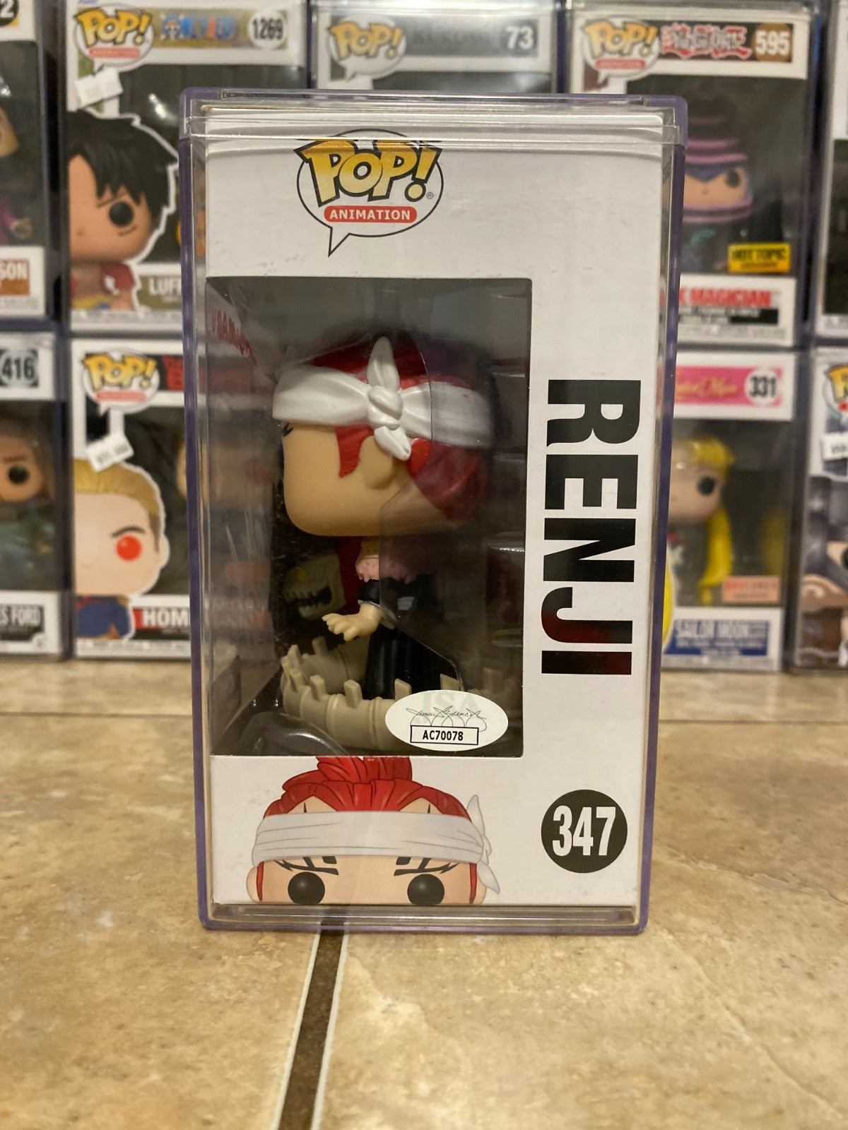Wally Wingert Autographed Signed Funko Pop! #348 Bleach Renji JSA COA