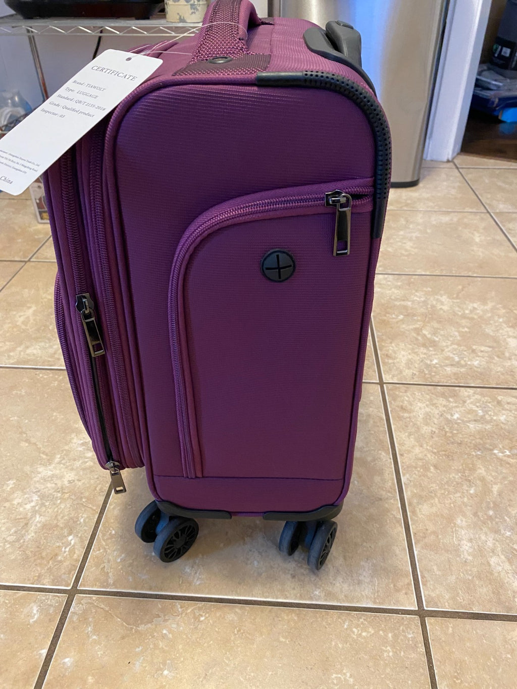Underseater Carry-On Luggage Airline Approved with Spinner Wheels, 16 Inch